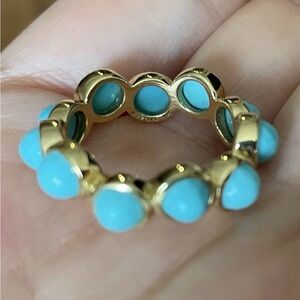 Ippolita 18K Gold turquoise Ring sz7